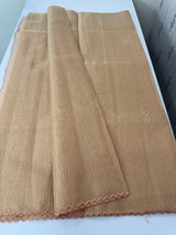 Tissue Silk applique work saree MSH120 Peach