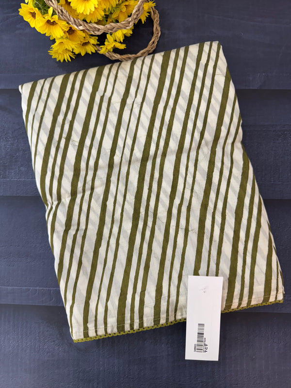 Soft chanderi saree with lace border  SFTCT