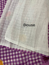 Digital printed semi Linen Saree MLS615