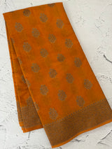 Semi banarasi saree with zari buttas - MBS6754