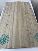 Blended tissue tussar saree with embriodery - MS8945