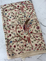 Blended tussar silk saree with hand kanta work - MS14855