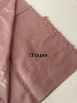 Fancy Chanderi silk saree with blouse MFC218 DustyRose