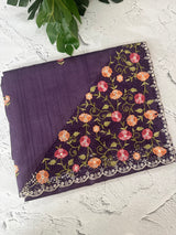 Cutwork Semi tussar saree MTSS680