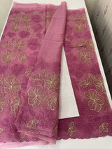 Soft Organza saree with thread work - MSH910 Magenta
