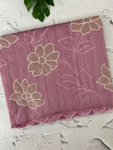Blended tussar saree with applique work MTSS459