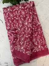 Art silk saree with embroidery SVTS36 • Pink