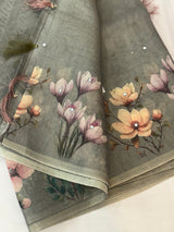 Tissue Silk Saree with digital prints SSKW94