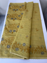 Soft silk cotton saree with embriodery MS8678