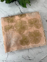 Jute linen saree with zari & thread work MSH204