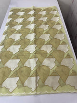 Jute Linen saree with zari & thread work MSH206 PastelGreen