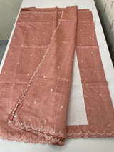 Cutwork Semi tussar saree MTSS674