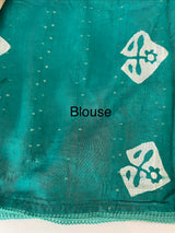 Semi soft silk saree with batik prints MSB555