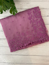 Tissue Organza saree with embriodery MS14638 Magenta