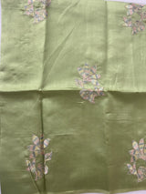 Tussar finish soft silk saree with thread embroidery MTS568 Green