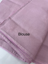 Kota  checks saree with embroidery - MS7679 Lilac