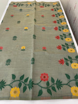 Jamdani silk Cotton Saree with thread work  MSJ787