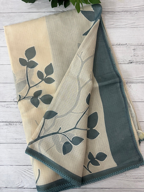 Pure Soft kota silk saree with digital prints  MS19065