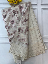 Cutwork Blended tussar silk saree- SMUCCMY