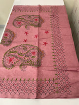 Kanta Handstitched Blended tussar silk saree MS15831