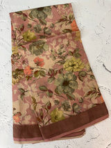 Pure tussar silk saree with blouse- MTSB5