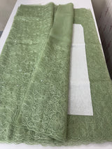 Glass Organza saree with thread work - MCW889