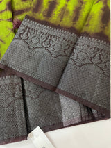 Tie & Dye semi silk sarees  MSS9876