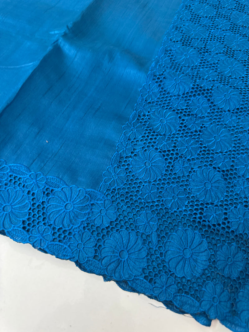 Cutwork Semi tussar saree MTSS845