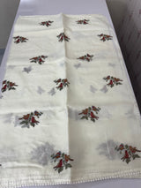 Kota silk saree with embroidery MS15220 - Offwhite
