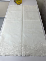 NetKota Applique work saree  MS6798- White
