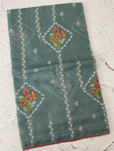 Silky kota saree with embriodery MS2450