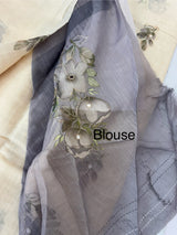 Semi linen saree with blouse MLS8765 (4)
