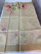 Tissue mix Semi silk saree with digital prints MSR691