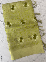 Tissue silk saree with embroidery MSH240