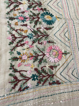 Handworked Blended tussar silk saree with handworked MS90543