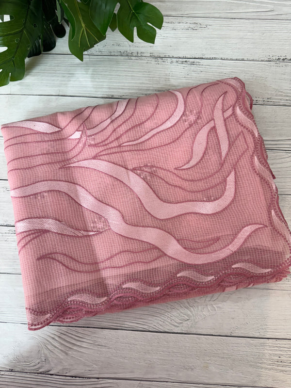 Kota silk embroidery saree  MSH125- Pink