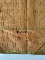 Semi soft Matka silk saree with borders MSS599 Peach