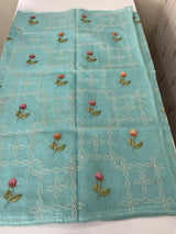 Silky kota embroidery saree MSK4333
