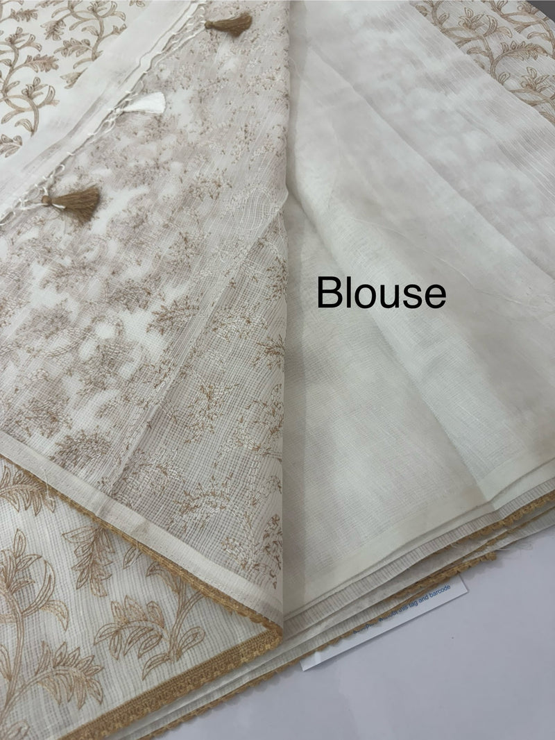 Kota cotton embriodery saree MS1490