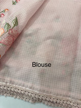 Silky kota saree with embriodery MS16263 PastelPink