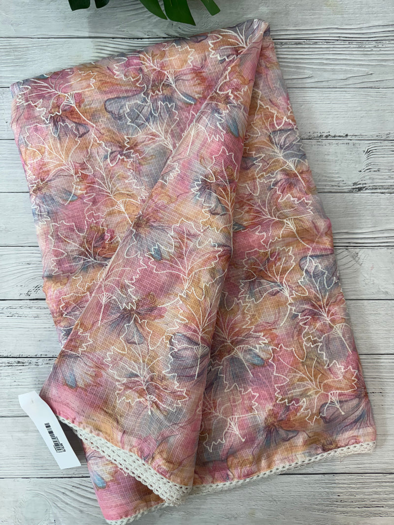 Soft kota checks saree with embroidery SVPSSR