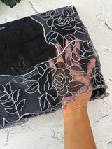 NetKota Applique work saree  MSH110- Black