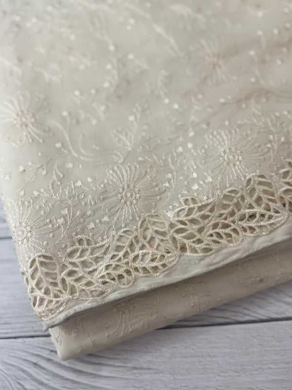 Cutwork Blended satin-tussar saree MTS9078