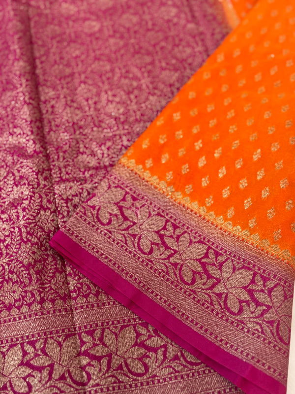 Banarasi viscose Georgette saree MKGS611