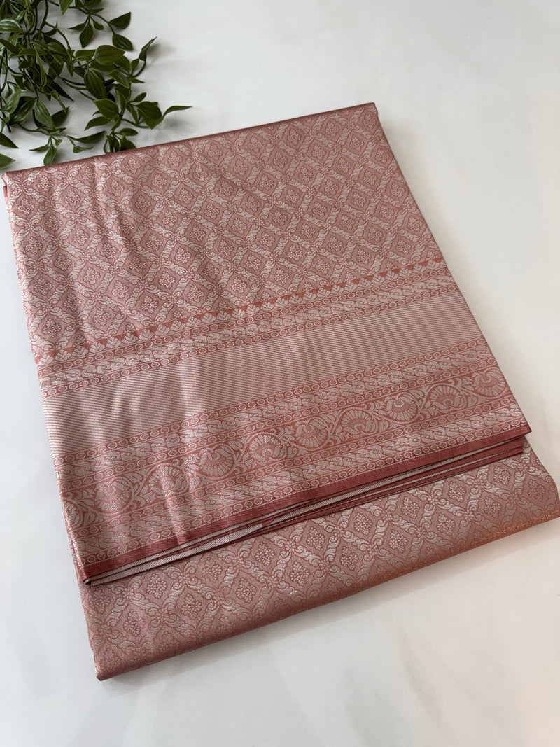 Pastel soft silk Saree - MKP917 DuskyPeach