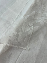 NetKota Applique work saree with net pallu   -MSH144 (2) White