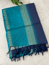 Semi silk saree with contrast borders MSS433