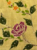 Unstitched Chanderi suit Set with kanta work- MK172
