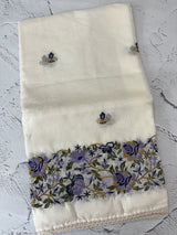 Soft kota checks saree with embroidery - STWSMY