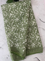 Soft kota checks saree with embroidery - MS7678